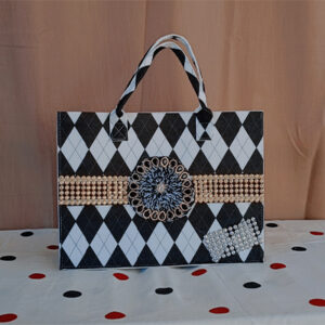 ACCUEIL sac à main black and white